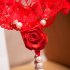 Women Sexy Panties Pearl Beaded Low Waist Erotic Thong Lingerie Breathable Solid Color Lace Rose Underwear For Gifts red One size