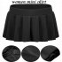 Women Sexy Role Play Pleated Mini Skirt Ruffle Lingerie for Schoolgirl  black L