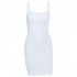 Women Sexy Sling Dress Fashion Slim Fit Backless Bodycon Mid skirt Simple Solid Color Pullover Dress For Party 1 L
