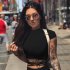Women Short Sleeves Crop Tops Summer Sexy Slim Fit High Waist T shirt Casual Round Neck Solid Color Blouse without strap XL