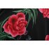 Women Short Sleeves Dress Fashion Floral Digital Printing Large Swing Long Skirt Summer Round Neck Large Size Dress C short sleeve L