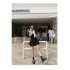 Women Short Sleeves Dress Summer Trendy Doll Collar Slimming A line Skirt Large Size Casual Pullover Dress White M