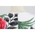 Women Short Sleeves Dress Fashion Floral Digital Printing Large Swing Long Skirt Summer Round Neck Large Size Dress E short sleeve M