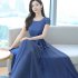 Women Short Sleeves Dress Summer Ice Silk Round Neck Pullover A line Skirt Casual Simple Solid Color Midi Skirt Pink M