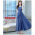 Women Short Sleeves Dress Summer Ice Silk Round Neck Pullover A line Skirt Casual Simple Solid Color Midi Skirt green XXXL