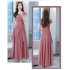 Women Short Sleeves Dress Summer Ice Silk Round Neck Pullover A line Skirt Casual Simple Solid Color Midi Skirt green XXXL