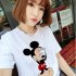 Women Short sleeved Spring Summer Loose T shirt All Matching Tops White L