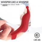 Women Silicone Finger Sleeve Sex Toys Usb Rechargeable G Spot Clitoris Stimulator Masturbation Supplies Red
