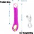 Women Silicone Mini Vibrators 10 Vibration Modes Usb Rechargeable Waterproof Dildo Sex Toys Vaginal Anal Massager Rose red