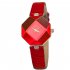 Women Simple Fashion High precision Rhombus Quartz Watch red