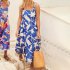 Women Sleeveless Dress Sexy Backless High Waist Long Skirt Summer Sweet Printing Dress For Travel Party green stripes S