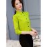 Women Slim Fit Fashionable Solid Color All Matching Shirt