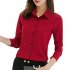 Women Slim Fit Fashionable Solid Color All Matching Shirt