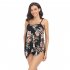 Women Split Bikini Swimsuit Sexy Backless High Waist Quick drying Swimwear For Beach Hot Spring X2304 Orange XL