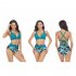 Women Split Bikini Swimsuit Sexy Backless High Waist Quick drying Swimwear For Beach Hot Spring X2306 drawstring navy blue XL