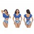 Women Split Bikini Swimsuit Sexy Backless High Waist Quick drying Swimwear For Beach Hot Spring J2314 mesh navy blue M