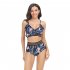 Women Split Bikini Swimsuit Sexy Backless High Waist Quick drying Swimwear For Beach Hot Spring J2312 bikini orange XL