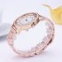 Women Steel Band Sport Leisure Watch Unique Fashion Diamond Dial Wristwatch Rose gold