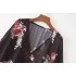 Women Stylish Kimono Western Style Floral Chiffon Sun Blocked Cardigan