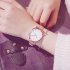 Women Stylish Simple Style Watch Trendy Quartz Wristwatch for Students Girls gold strap black dial