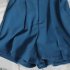Women Suit Shorts Summer High Waist Solid Color Casual Straight Wide leg Pants With Pockets green S