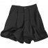 Women Suit Shorts Summer High Waist Solid Color Casual Straight Wide leg Pants With Pockets green S