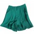Women Suit Shorts Summer High Waist Solid Color Casual Straight Wide leg Pants With Pockets White XL