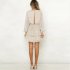 Women Summer Casual Backless Point Pattern Layered Dress
