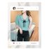 Women Summer Chiffon T shirt Short Sleeves Double layer Doll Collar Blouse Casual Solid Color Loose Tops White 3XL
