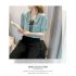 Women Summer Chiffon T shirt Short Sleeves Double layer Doll Collar Blouse Casual Solid Color Loose Tops White 3XL