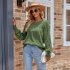 Women Summer Loose Blouse Casual Long Sleeve Round Neck Pullover Tops Simple Solid Color Elegant Shirt beige L