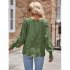 Women Summer Loose Blouse Casual Long Sleeve Round Neck Pullover Tops Simple Solid Color Elegant Shirt beige L