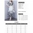 Women Summer Short Sleeves Dress V Neck Chinese Style Ink Printing A line Skirt Casual Seaside Vacation Beach Dress As shown XL