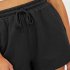 Women Summer Shorts Elastic High Waist Breathable Athletic Shorts With Pockets For Running Fitness Training coffee color 2XL