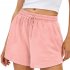 Women Summer Shorts Elastic High Waist Breathable Athletic Shorts With Pockets For Running Fitness Training sky blue M