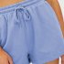 Women Summer Shorts Elastic High Waist Breathable Athletic Shorts With Pockets For Running Fitness Training sky blue M