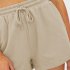 Women Summer Shorts Elastic High Waist Breathable Athletic Shorts With Pockets For Running Fitness Training sky blue L