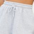 Women Summer Shorts Elastic High Waist Breathable Athletic Shorts With Pockets For Running Fitness Training White L