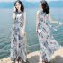 Women Summer Sleeveless Dress Bohemian Long Beach Dress for Seaside HolidayVH26