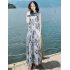 Women Summer Sleeveless Dress Bohemian Long Beach Dress for Seaside HolidayVH26