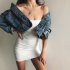 Women Summer Spaghetti Strap Dress Trendy Sexy Sleeveless Backless Bodycon Skirt Solid Color Middle Waist Dress black M