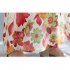 Women Sun Dresses Bohemian Vintage Floral Print Round Neck Sleeveless Tank Dresses Casual Summer Beach Party Dresses orange M