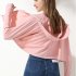 Women Sun Protection Jackets Anti ultraviolet Thin Sunshade Breathable Ice Silk Hooded Tops Fsy01 Pink
