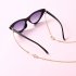 Women Sunglasses Chain Simple Circle Hanging Neck Non slip Glasses Eyeglass Cord Gold