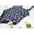 Women Swimsuit Butterfly pattern Printing Slimming One piece Swimsuit As shown 3XL
