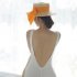 Women Swimwear Sexy Solid Color Triangle Backless One piece Swimsuit white m