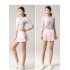 Women Tennis Skirt Outdoor Culottes Quick drying Breathable High Waist Sports Shorts Pleated Skirt For Running Fitness Light gray XL