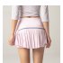 Women Tennis Skirt Outdoor Culottes Quick drying Breathable High Waist Sports Shorts Pleated Skirt For Running Fitness Light blue L