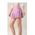 Women Tennis Skirt Outdoor Culottes Quick drying Breathable High Waist Sports Shorts Pleated Skirt For Running Fitness Light pink XL