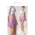 Women Tennis Skirt Outdoor Culottes Quick drying Breathable High Waist Sports Shorts Pleated Skirt For Running Fitness Elegant black XXL